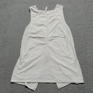 Athleta Women's White Sleeveless Eyelet Detail Tunic Size XS